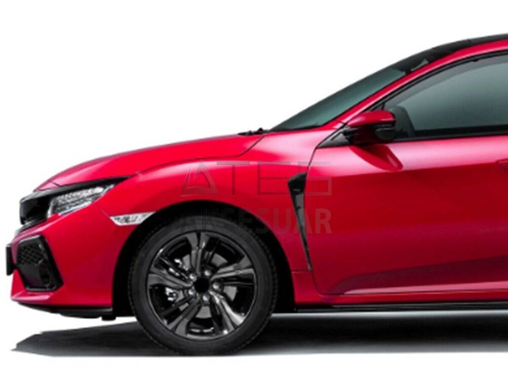 Honda Civic FC5 Çamurluk Hava Deliği Piano Black ABS 2016 ve Sonrası