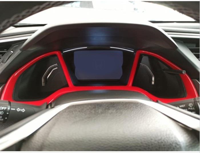 CIVIC FC5 2016-2020 IÇIN UYUMLU GOSTERGE KAPLAMA KIRMIZI