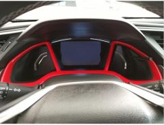 CIVIC FC5 2016-2020 IÇIN UYUMLU GOSTERGE KAPLAMA KIRMIZI