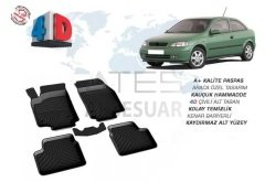 Opel Astra G 4D Havuzlu Paspas Siyah 1998-2003 Arası
