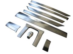 CIVIC FC5 2016-2021 IÇIN UYUMLU  IÇ KONSOL KAPLAMASI 9 PARÇA - SILVER