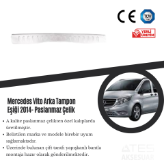 Mercedes Vito 2014 Arka Tampon Eşiği Paslanmaz Çelik