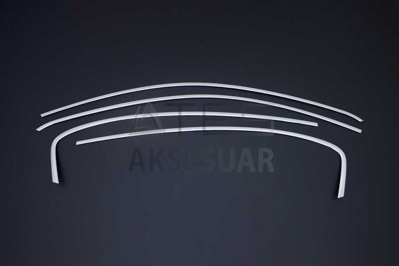 Fiat Egea Sedan/HB Krom Üst Cam Çerçevesi 4 Parça 2015 ve Sonrası