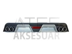 TOYOTA COROLLA 2012-2018 DIFÜZÖR 4 EGZOZ SIYAH/SILVER