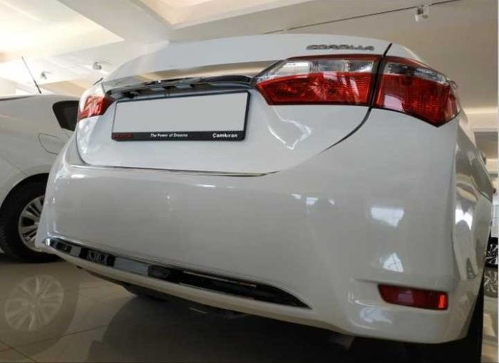 COROLLA 2013-2016  IÇIN UYUMLU  ARKA TAMPON ALT KAPLAMA NIKELAJ