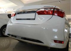 COROLLA 2013-2016  IÇIN UYUMLU  ARKA TAMPON ALT KAPLAMA NIKELAJ