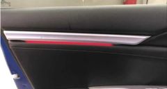 CIVIC FC5-FK7 2016-2020 IÇIN UYUMLU ISIKLI IC KAPI CITASI 4 PARCA KIRMIZI