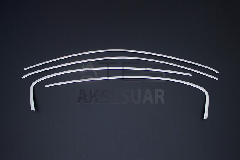 Fiat Egea Cross Krom Üst Cam Çerçevesi 4 Parça 2020 ve Sonrası