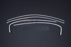 Fiat Egea Cross Krom Cam Üst Çerçevesi 4 Parça Taşlı 2020 ve Sonrası