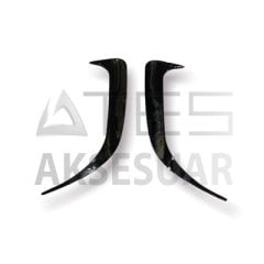 MERCEDES W117 CLA ARKA TAMPON BIÇAKLARI PIANO BLACK