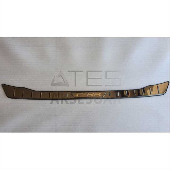 TOYOTA C-HR 2016-2019 ARKA TAMPON ÜST KORUMA - TITANYUM SIYAH