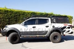 Mitsubishi L200 Dakar Yan Basamak Siyah V2 Işıklı 2015-2019 Arası