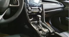 CIVIC FC5 2016-2020 IÇIN UYUMLU VITES KONSOL KAPLAMA FULL SET-KARBON