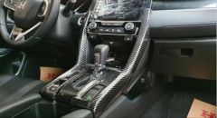 CIVIC FC5 2016-2020 IÇIN UYUMLU VITES KONSOL KAPLAMA FULL SET-KARBON