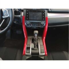 CIVIC FC5 2016-2020 IÇIN UYUMLU VITES KONSOL ÇITA KAPLAMA- KIRMIZI