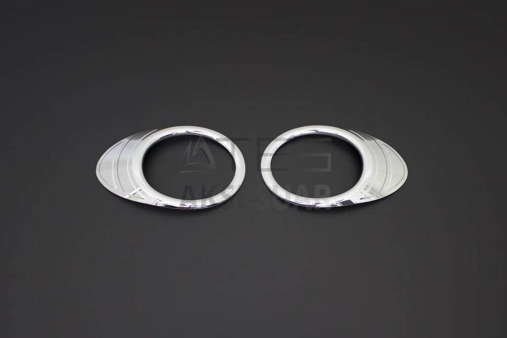 Citroen Berlingo Krom Sis Farı Çerçevesi 2 Parça ABS 2008-2012 Arası