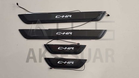 TOYOTA C-HR 2016-2019 IŞIKLI KAPI EŞİĞİ MAVİ