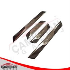 COROLLA 2013-2016  IÇIN UYUMLU KAPI ESIK NIKELAJI ISIKSIZ