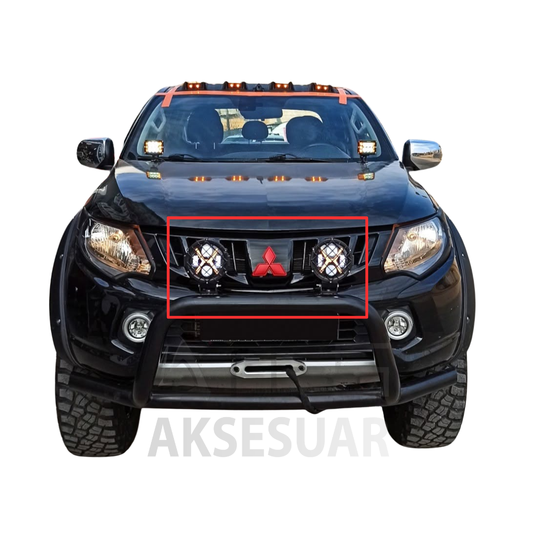 Mitsubishi L200   Ön Koruma Üstüne Takılan Yuvarlak Led