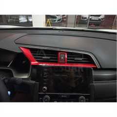 HONDA CIVIC FC5 2016-2020 HAVA MENFEZ KAPLAMA 3 PARÇA - KIRMIZI