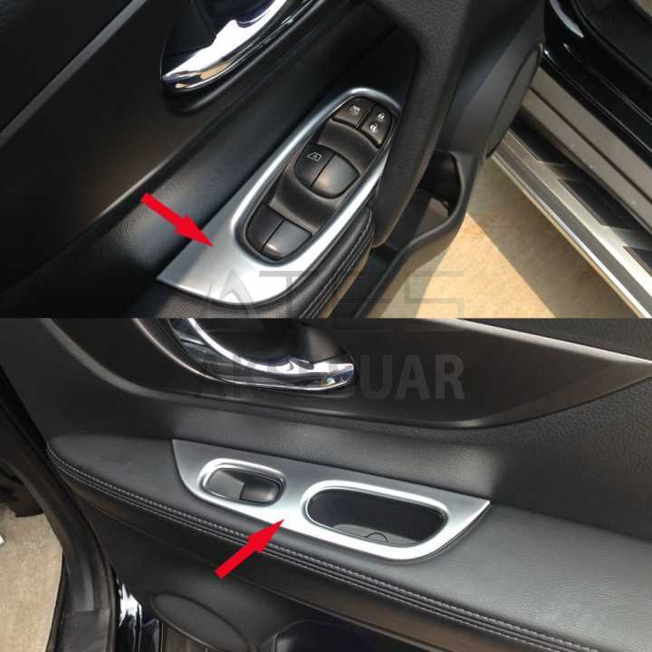 NISSAN X-TRAIL 2014-2017 KAPI KOLÇAK DÜĞME KAPLAMASI SILVER
