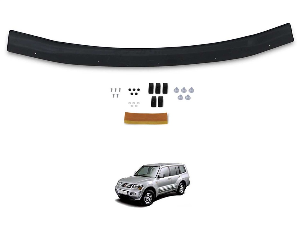 Mitsubishi Pajero Ön Kaput Maskesi Koruma Rüzgarlığı Deflektör