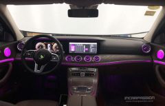 W213 E SERISI 2018+ IÇIN UYUMLU 64 RENK IÇIN ÖN HAVA LANDIRMA MENFEZ SETI AMBIANS SET (multicolor)