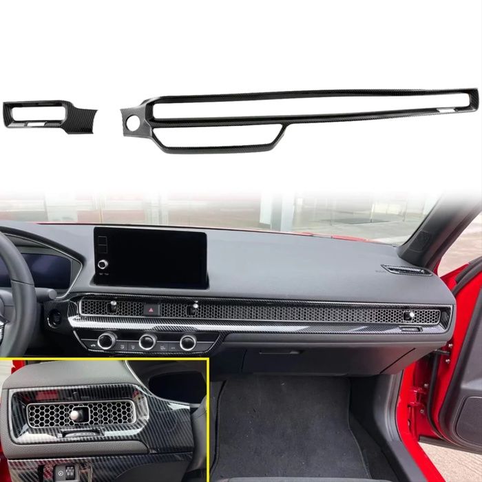 CIVIC FE1 2022 IÇIN UYUMLU  GOGUSLUK KAPLAMA 2 PARÇA - KARBON