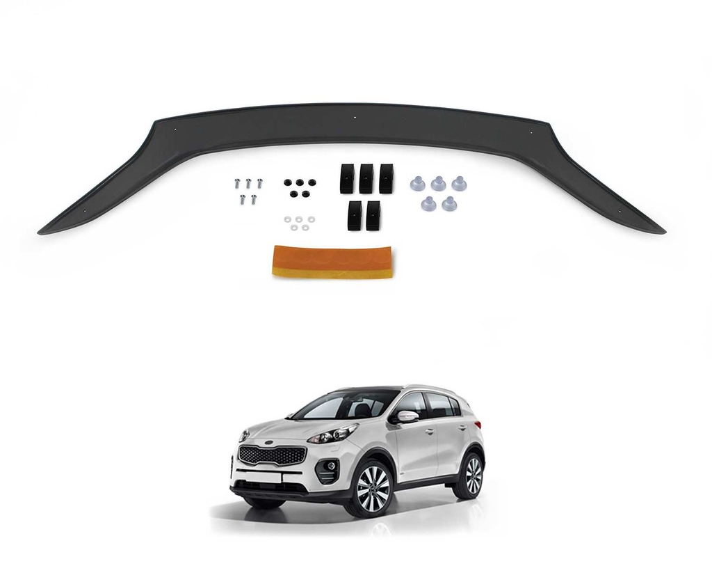 Kia Sportage Ön Kaput Koruyucu Rüzgarlık 4Mm Abs 2016-