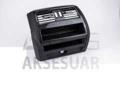 BMW 5 SERİSİ F10 ARKA KLİMA KAPLAMA ÜST - KARBON