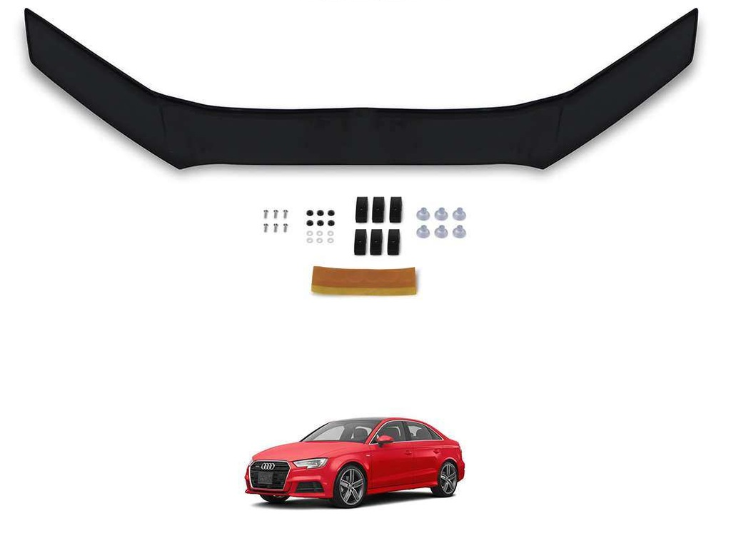 Audı A3 Ön Kaput Koruma Rüzgarlığı 4Mm Abs 2017