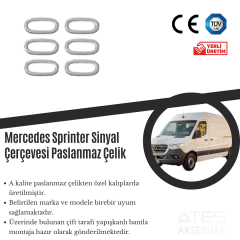 Mercedes Sprinter Sinyal Çerçevesi Paslanmaz Çelik
