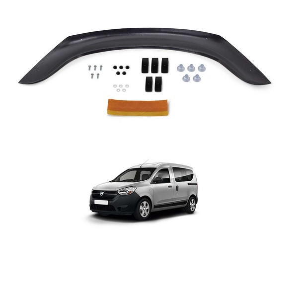 Dacia Dokker Ön Kaput Koruyucu Rüzgarlık 4Mm Abs 2013-