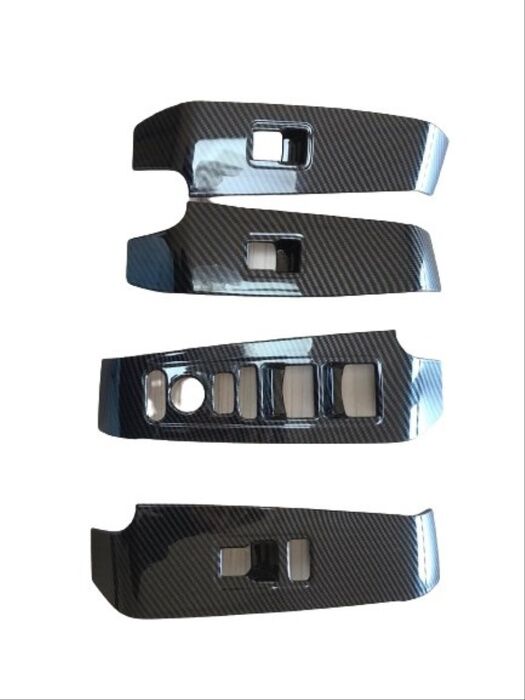 CIVIC FE1 2022 IÇIN UYUMLU  CAM DUGME KAPLAMA - KARBON