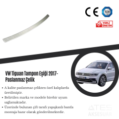 Volkswagen Tiguan 2017 Ön Tampon Eşiği Paslanmaz Çelik