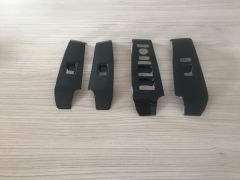 CIVIC FE1 2022 IÇIN UYUMLU  CAM DUGME KAPLAMA - PIANO BLACK