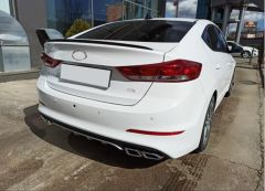 ELANTRA 2016-2019 IÇIN UYUMLU 4 EGZOZ SILVER DIFÜZÖR