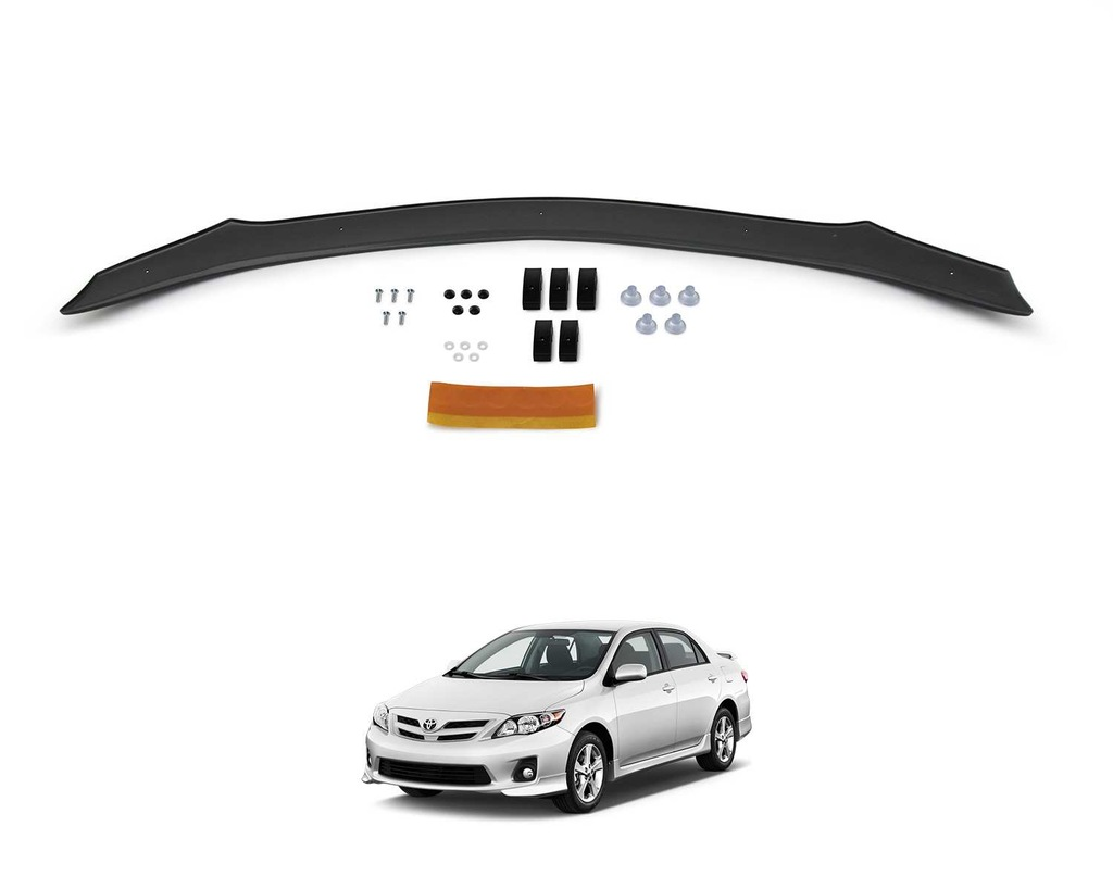 Toyota Corolla Ön Kaput Koruma Rüzgarlık 4mm (ABS) 08-13