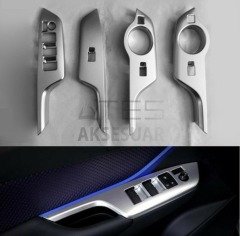 TOYOTA C-HR 2016-2019 KAPI KOLÇAK KAPLAMA SILVER (ELEKTRIKLI AYNA DÜGMELI MODEL)