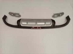 ELANTRA 2016-2019 IÇIN UYUMLU 4 EGZOZ SILVER DIFÜZÖR REFLEKTÖRLÜ