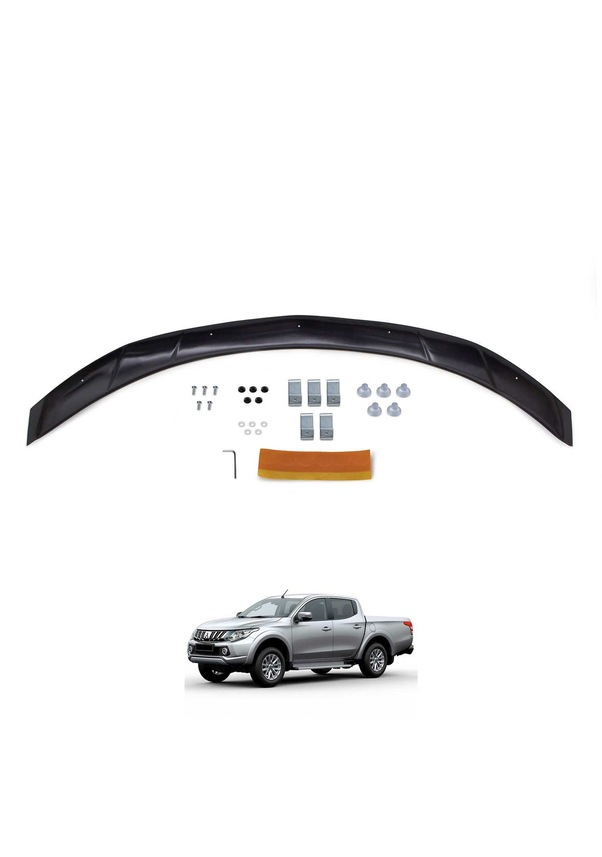 Mitsubishi L200 Ön Kaput Koruyucu Rüzgarlığı 4Mm Akrilik