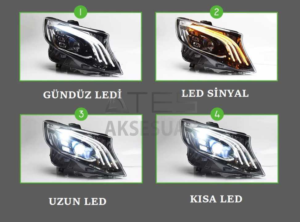 MERCEDES W447 VITO MAYBACH LED FAR