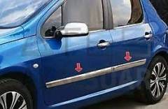 Peugeot 307 Krom Yan Kapı Çıtası 4 Prç 2001-2008