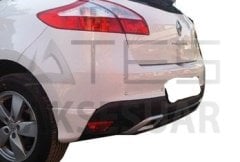 Renault Megane 3  4 Kapı Arka Tampon Başları Boyalı