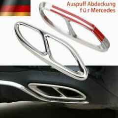 Mercedes GLA 2010> Arka Egzoz Çerçeveleri Egzoz Ucu 2 Parça Paslanmaz Çelik Krom