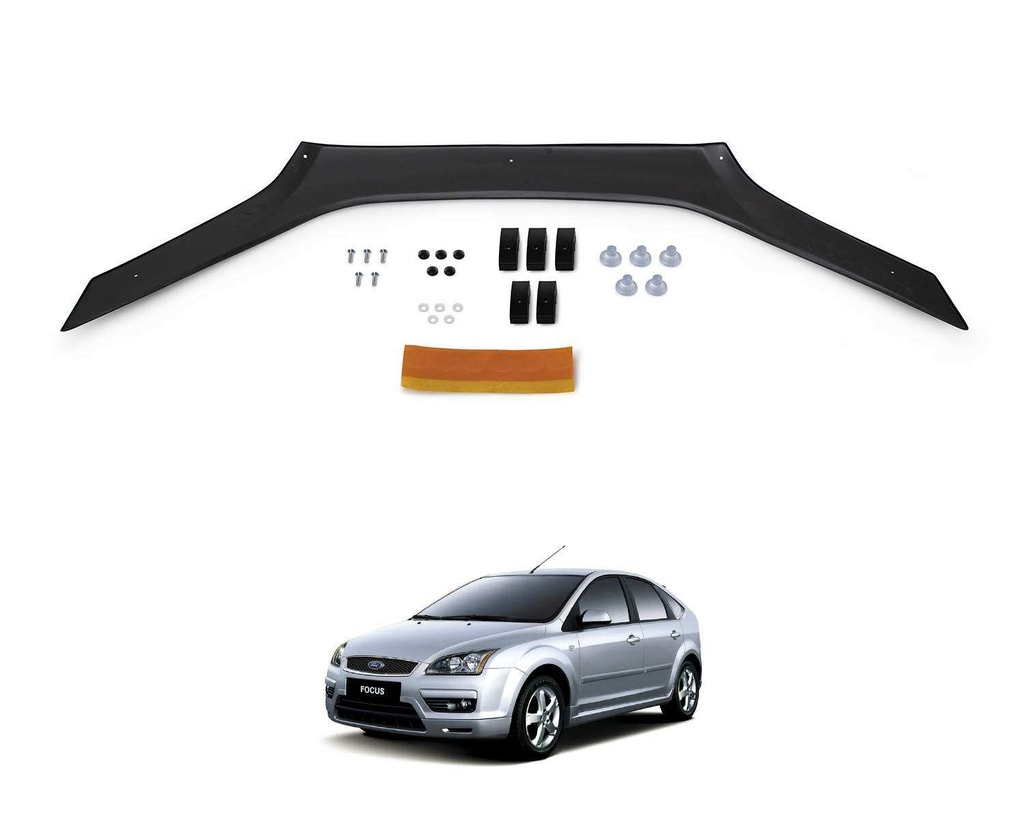Ford Focus Ön Kaput Koruyucu Rüzgarlık 4Mm Abs 2005-08