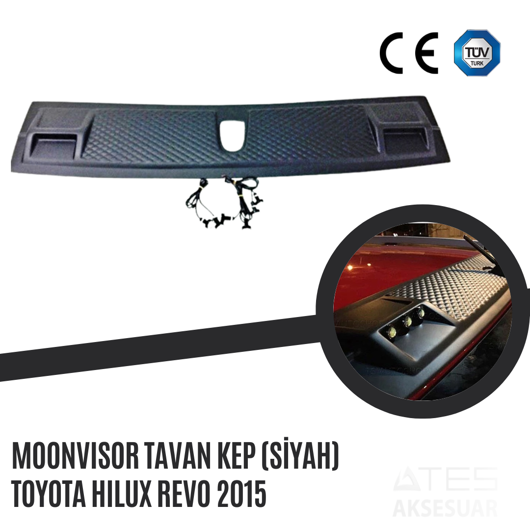 Moonvisor Tavan Kep (Siyah) Toyota Hilux Revo 2015