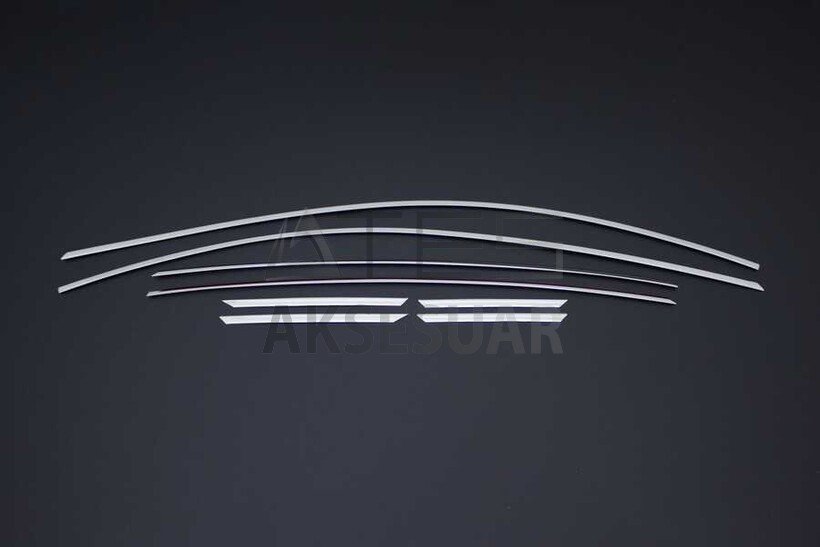 Opel Astra K Krom Üst Cam Çerçevesi 8 Parça 2015 ve Sonrası