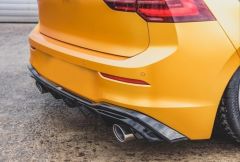 GOLF 8 IÇIN UYUMLU   GTI DIFÜZÖR (PIANO BLACK) - ÇIFT EGZOZ (Life,Style,Impression Paket için)