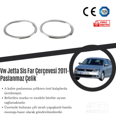 Volkswagen Jetta 2011 Sis Farı Çerçevesi Paslanmaz Çelik